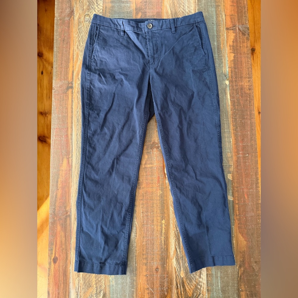 J. Crew Navy Straight Leg Pants